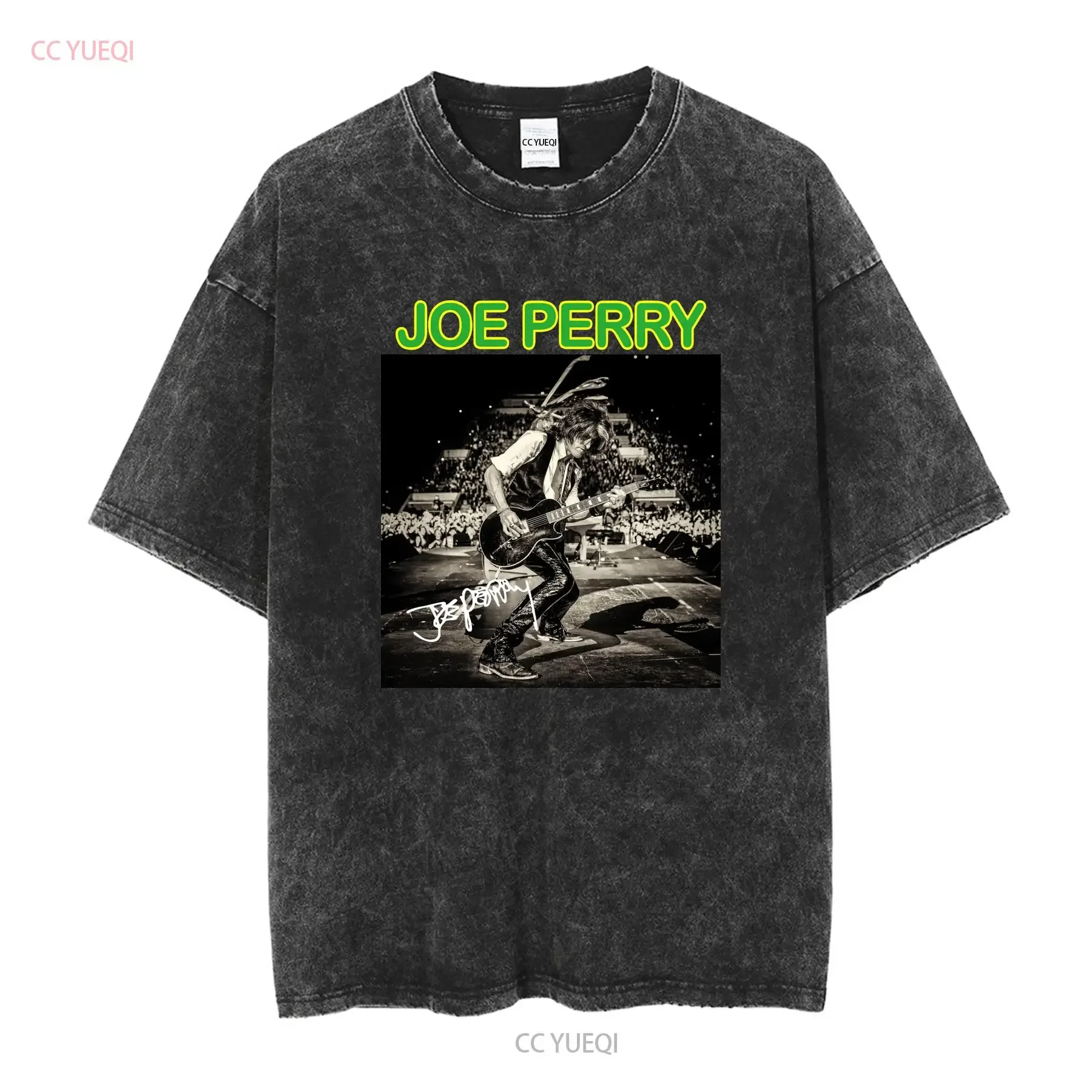Signature Joe Perry Have Guitar Will Travel T Shirt Black S 5XL UT860 vintage Washed Slightly Soft Top For Everyday Wear