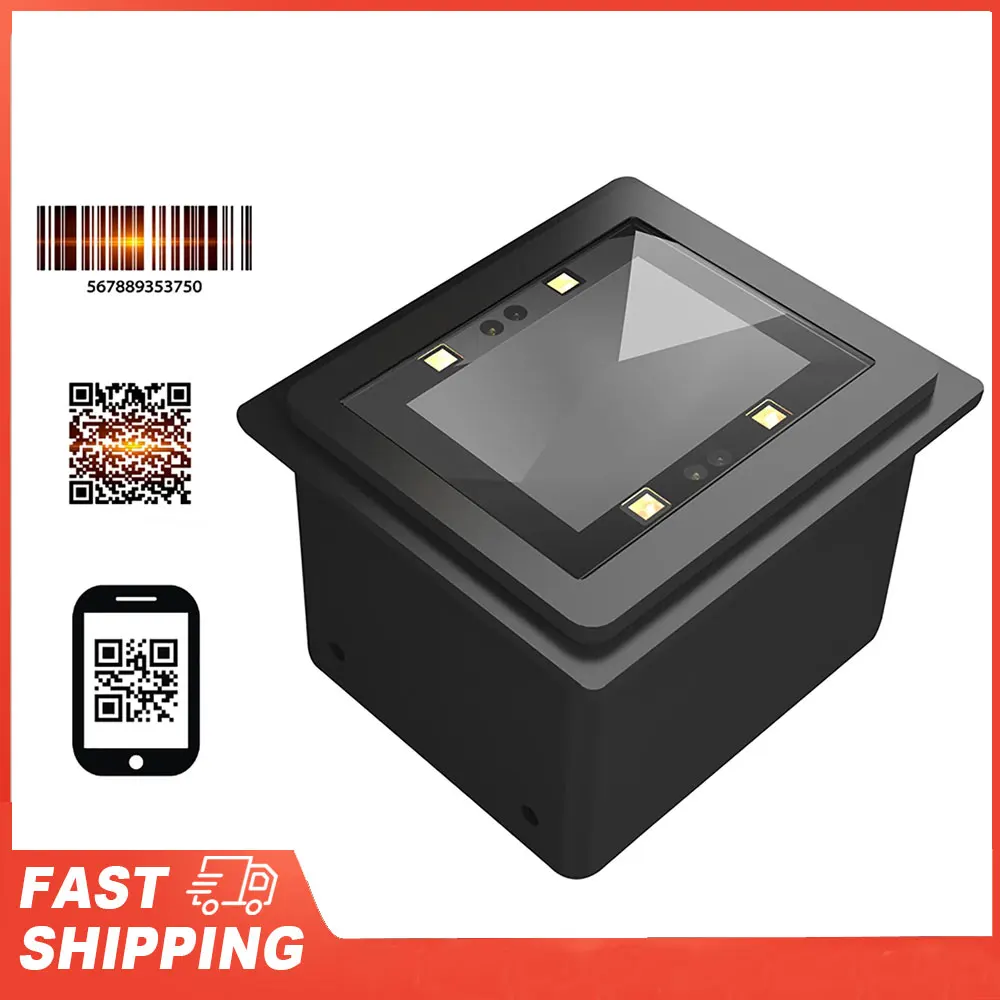

1D/2D/QR Bar Code Reader Module Scanner Embedded Barcode Scanner Self-InductionUSB Connection Support Command Control