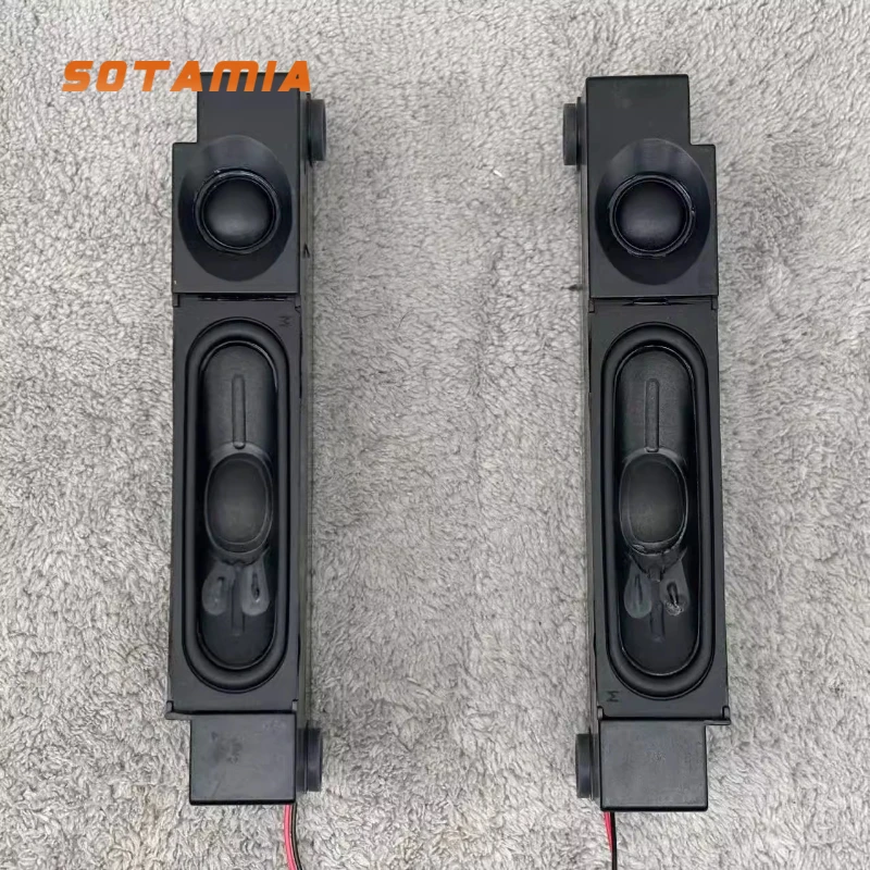 

SOTAMIA 2PCS Two Way Guided Maze Speaker 6 Ohm 15 Watt Runway Bass Plus Silk Film Treble Combination DIY Desktop Speaker