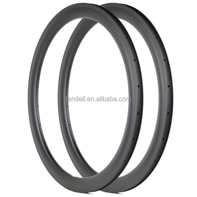 

STLFHigh Quality Road Bicycle Rim With 3k Twill Surface V Brake Carbon Fiber Bike Clincher Wheel Rim