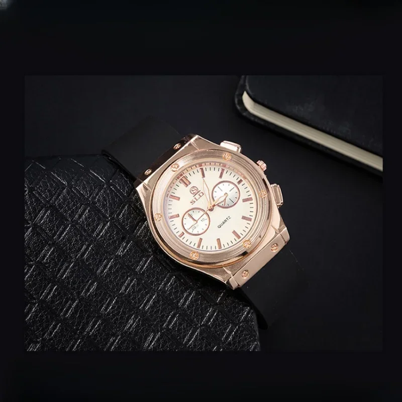 New Men Quartz Watch Fashion Simple Business Belt Retro Watch for Men Watch Student Wristwatch Sports