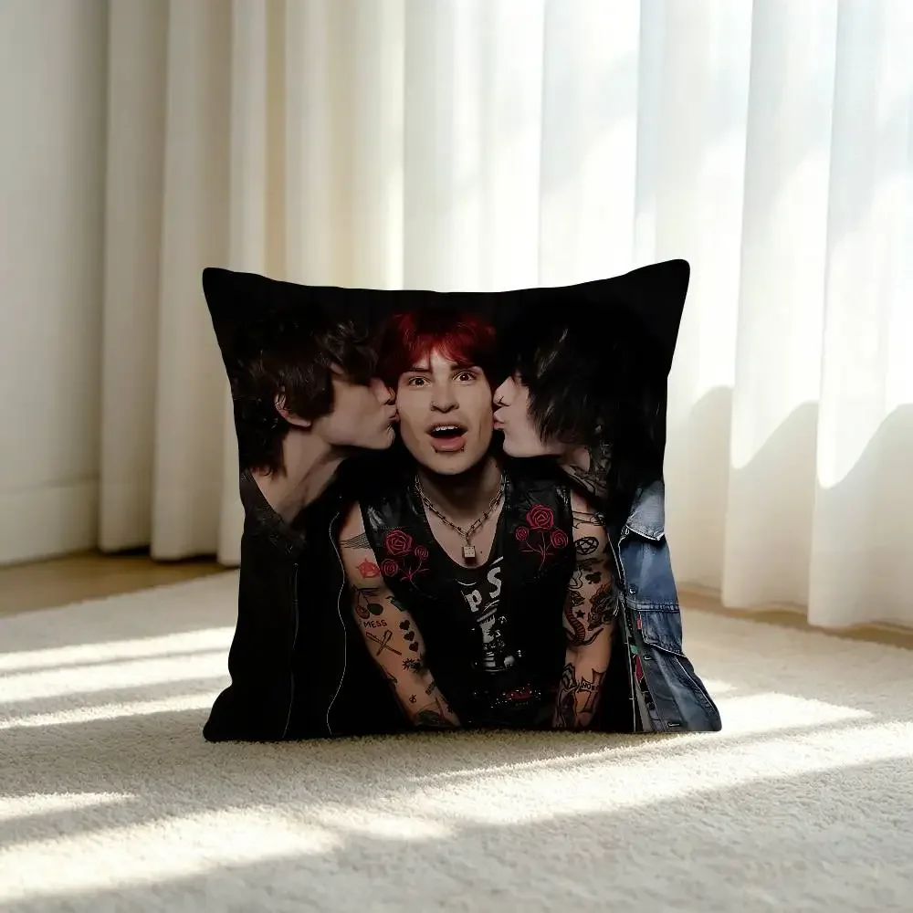 M-Mindless Self Indulgence Customizable Square Pillowcases, Stylish And Soft, Perfect For Beds, Cars, And Sofas.