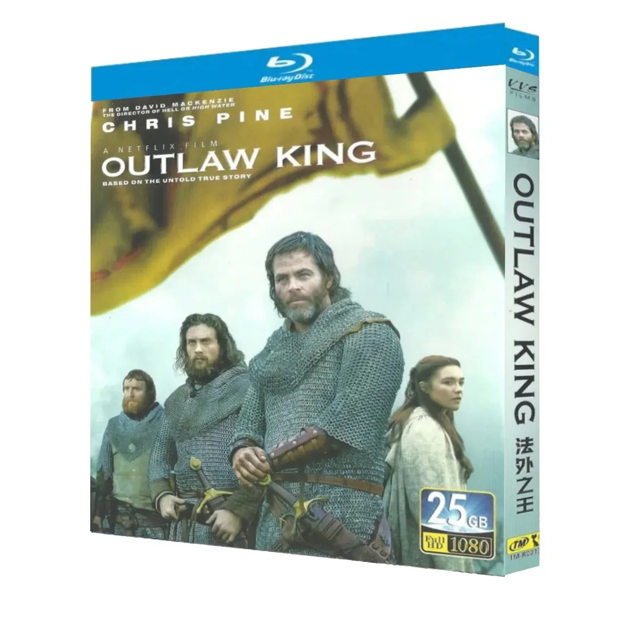 Outlaw King‎ (2018) 1-Disc New Sealed Box Set Blu-ray disc High Definition BD