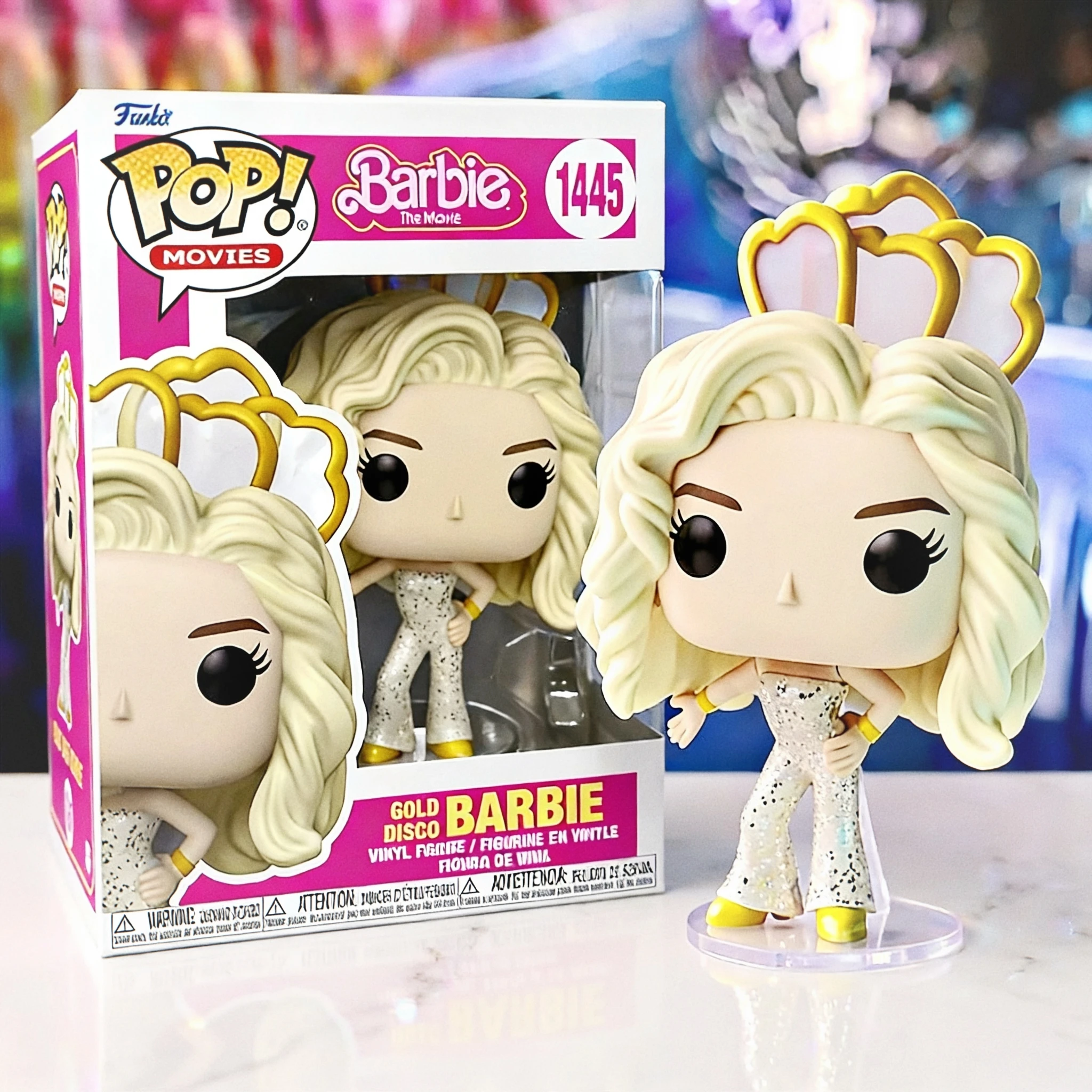 

Funko Pop Barbie Figures #1445 Gold Disco Edition 4.85-inch Genuine Collect Figure Limited Edition Model Toy Gift for Fans
