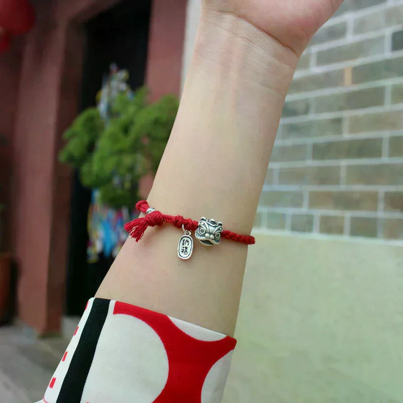 Браслет-lucky-red-string-простой-винтажный-браслет-амулет-регулируемый-браслет-амулет-для-пробуждения-льва-для-пар-женщин-ювелирные-изделия-подарок