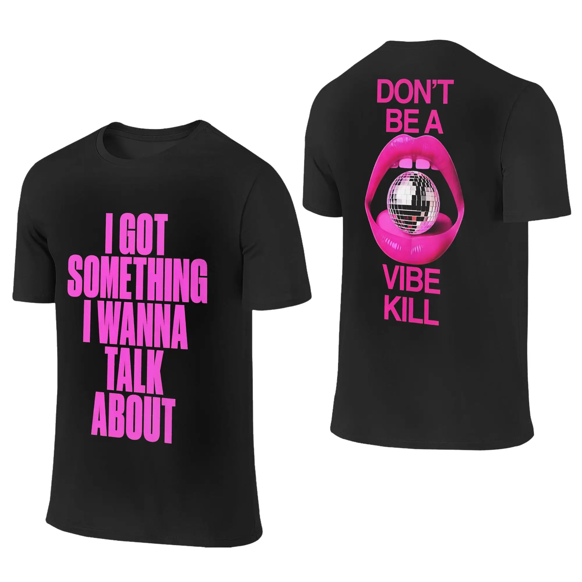 Men's T-Shirt Madonnas 2026 T Shirts Fashion DON'T BE A VIBE KILL  Beach Tees Classic Casual Cotton Clothing Gift Idea