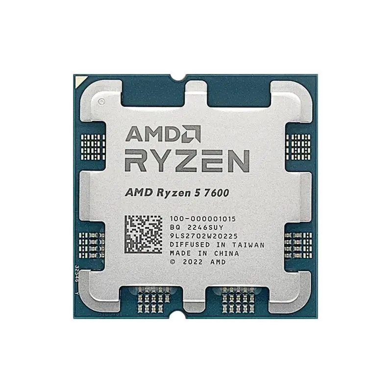 AMD Ryzen 5 7600 R5 7600 3.8 GHz 6-Core 12-Thread CPU Processor 5NM L3=32M 100-000001015 Socket AM5 Tray New but without cooler