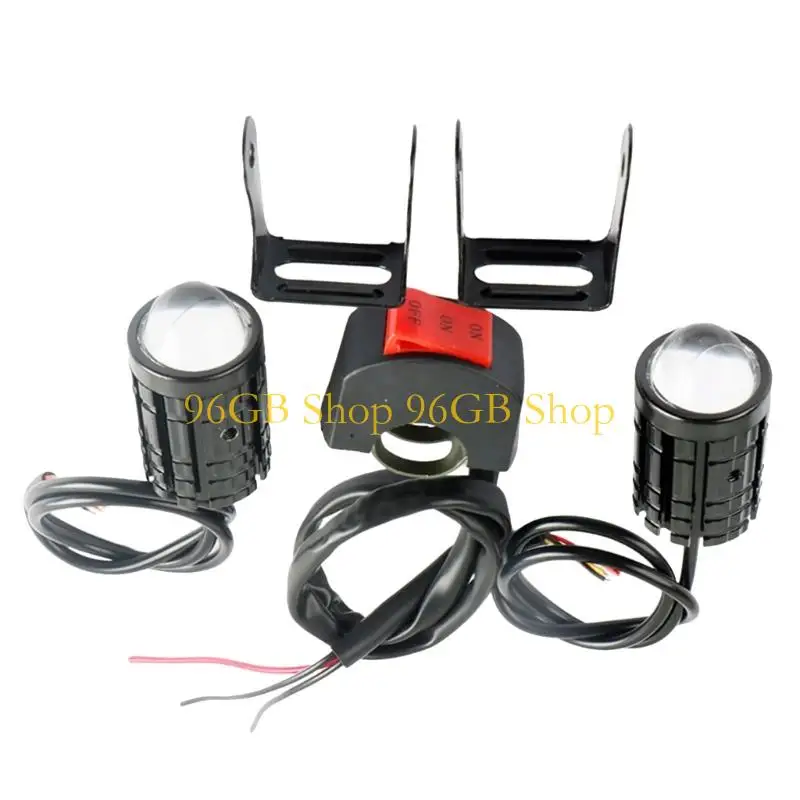 

96GB LED Motorcycle Headlight Double Lights Modes High Efficiency Cooling System Simple Installation Suitable for Long Rides