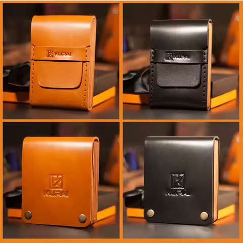 Boutique Leather Cigarette Case Holds 20 Cigarettes Hand-carved Exquisite Cigarette Box Fashion Smoking Accessories Idea Gifts