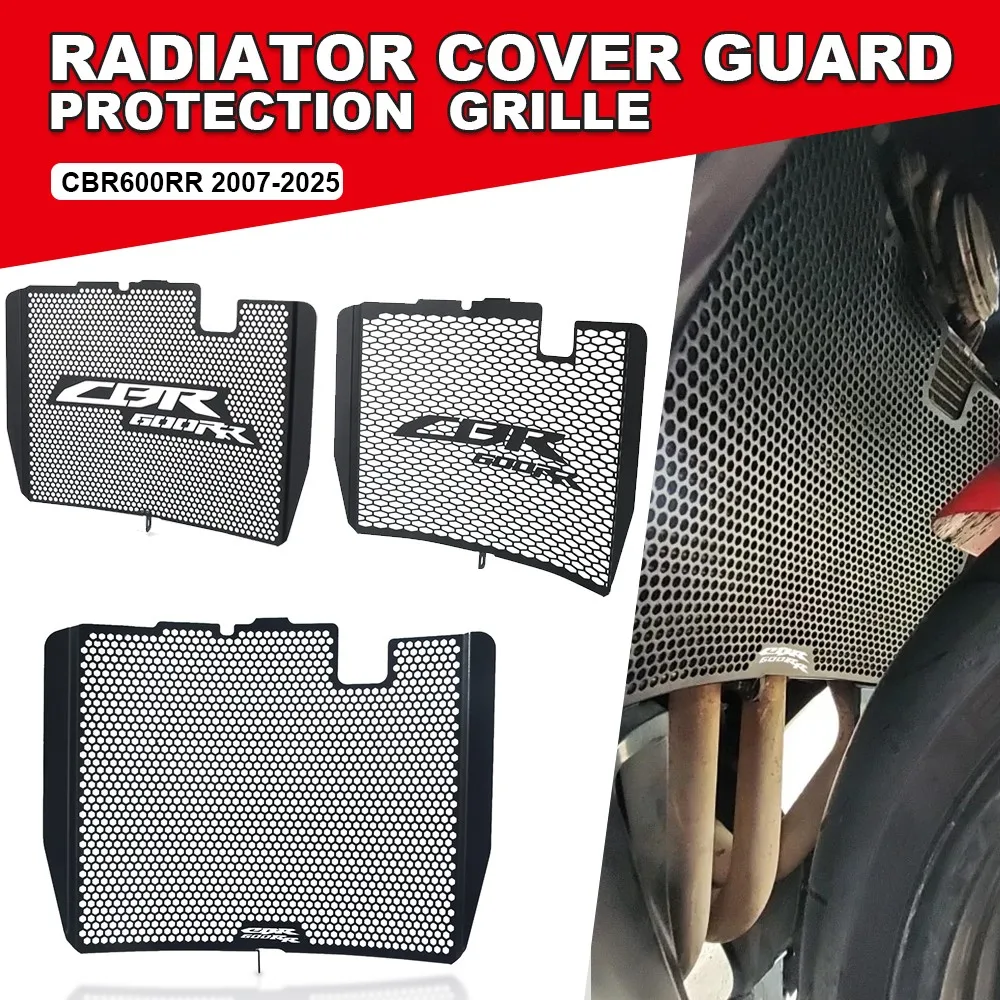 For Honda CBR 600RR CBR600 RR CBR 600 RR Radiator Grille Guard Cover Protector Grill CBR600RR 2007-2021-2022-2023-2024-2025-2026