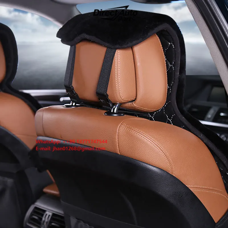 Top Quality Australian Lamb Fur Car Cushion Sleek Comfortable Car Seat Cover Suit for 99% Models