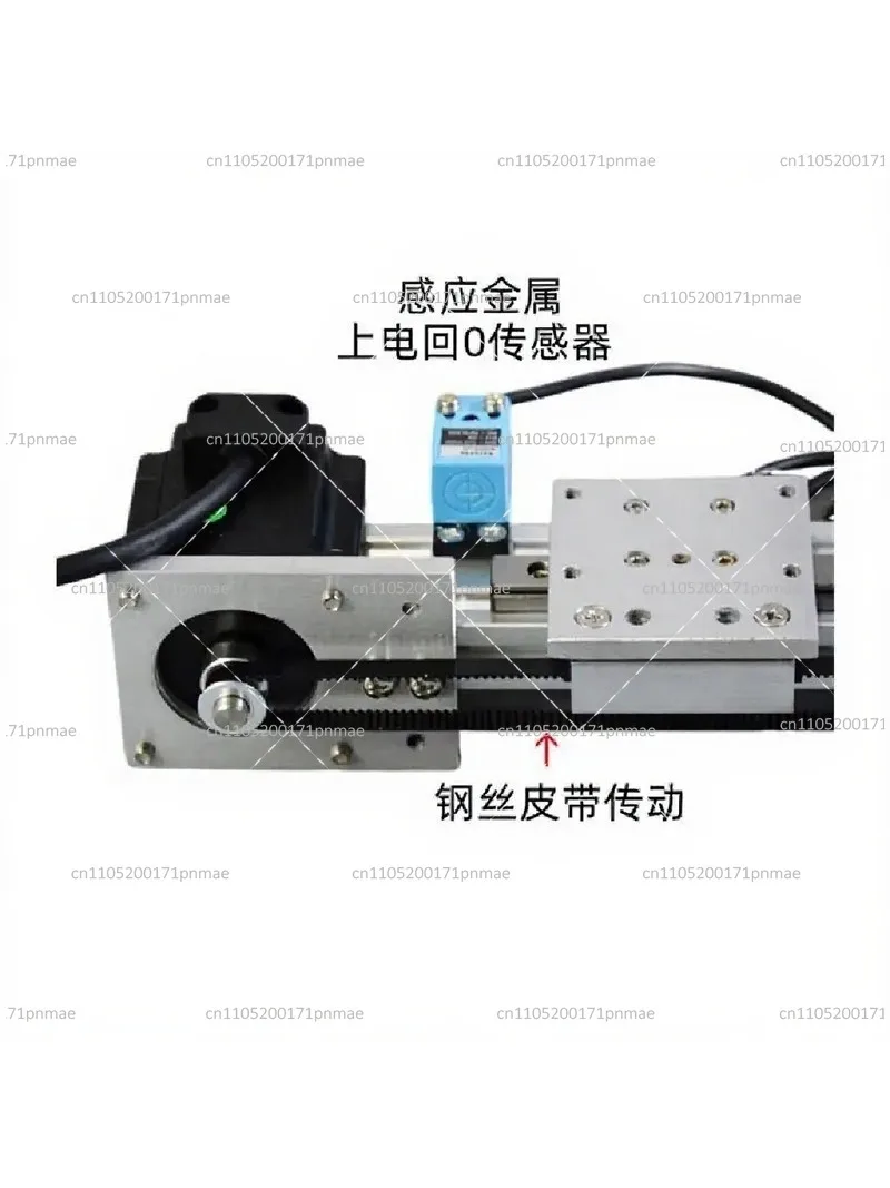 57 Series Linear Slide High Precision Synchronous Belt Drive Manual Control Silent Sliding Table for Positioning