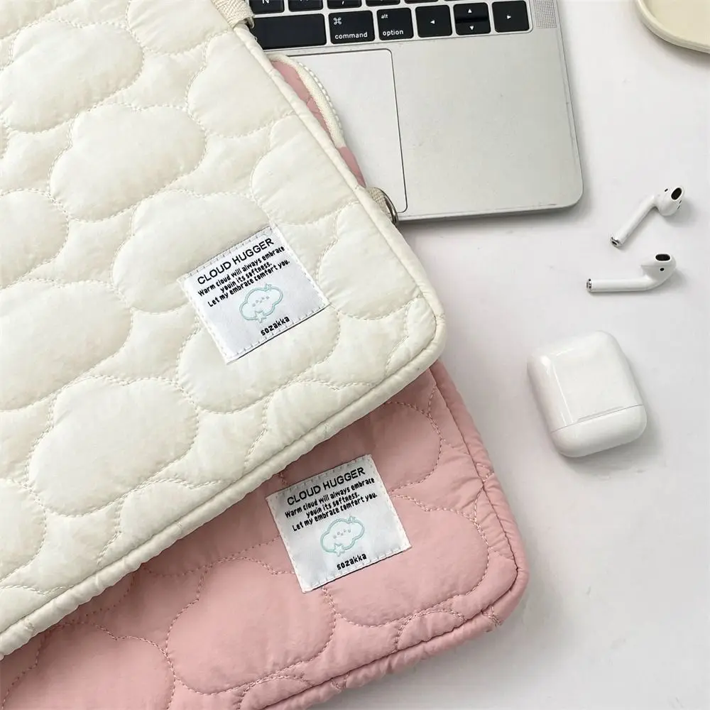 

Cute Korean Style Laptop Bag Portable Padded Computer Bag Cloud Lightweight Storage Bag Travel