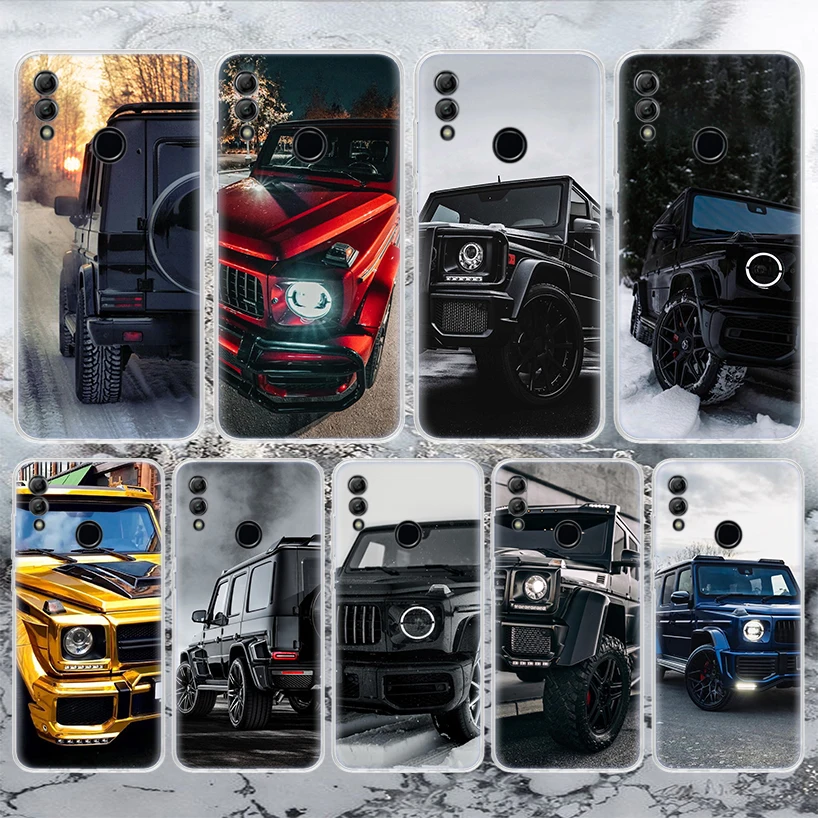 Black Sport Cars Male Men G63 Soft Phone Case For Huawei Honor 10 Lite 9 8A 8X 8S 9X Pro P Smart Z Y5 Y6 Y7 2019 Y9S 20I 50 Shel