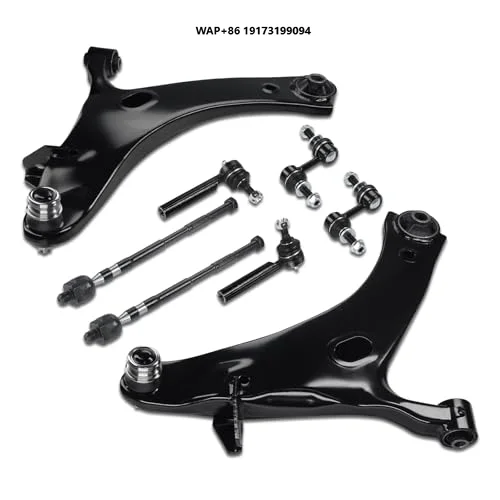 

8pcs Front Lower Control Arm with Ball Joints Sway Bar Links Inner Outer Tie Rod Ends for Subaru XV Crosstrek