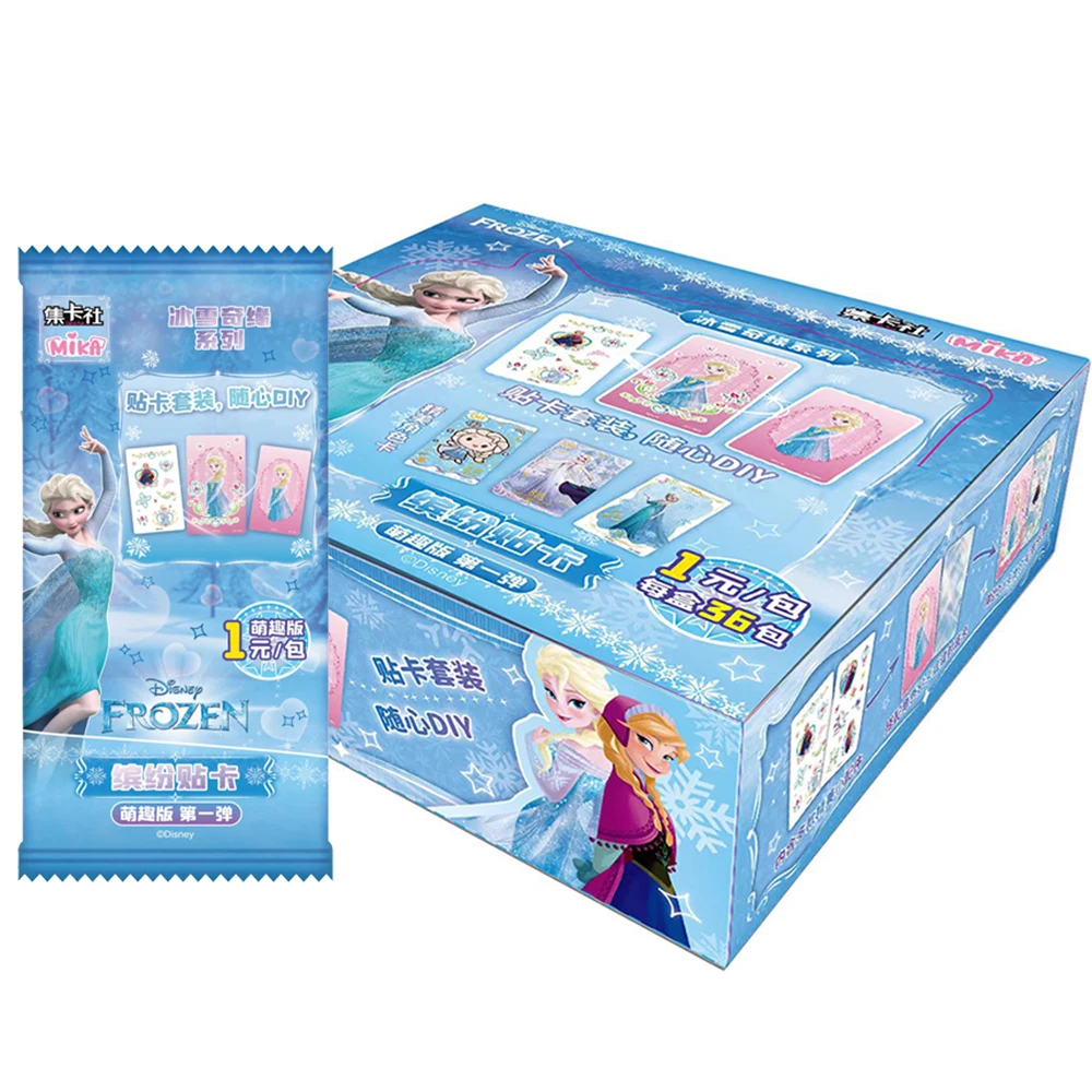 

Disney 100 Frozen Cards for Kids KAKAWOW Mickey Friends Cheerful Times Anniversay Card Anime Flash Card Collection Table Toys