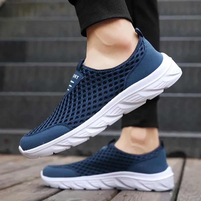 Men Shoes Breathable Classic Running Sneakers for Man Outdoor Lightweight Comfortable Mesh Shoe Slip on Walking Shoe Tenis Women