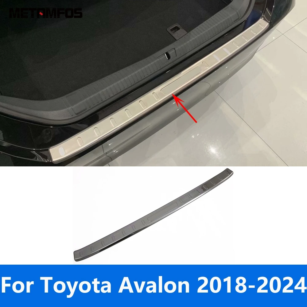 

For Toyota Avalon 2018-2022 2023 2024 Exterior Rear Trunk Bumper Foot Plate Tailgate Door Sill Scuff Guard Plate Car Accessories