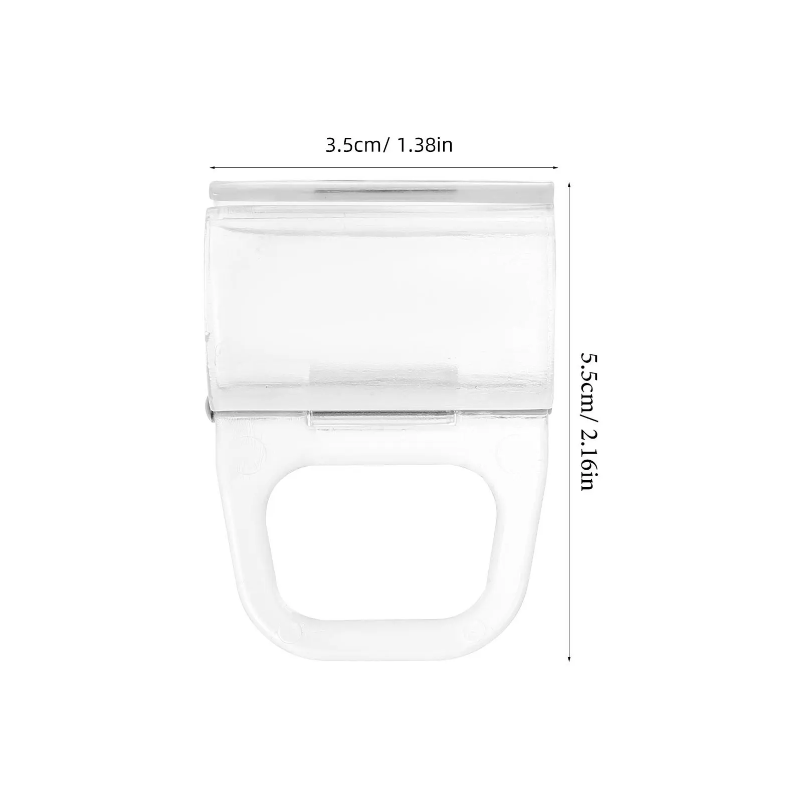 10 قطعة ظلال نافذة الأسطوانة الشفافة تسحب ABS مقابض بلاستيكية قوية ل الستائر الدوارة 15 مللي متر قضيب الملحقات