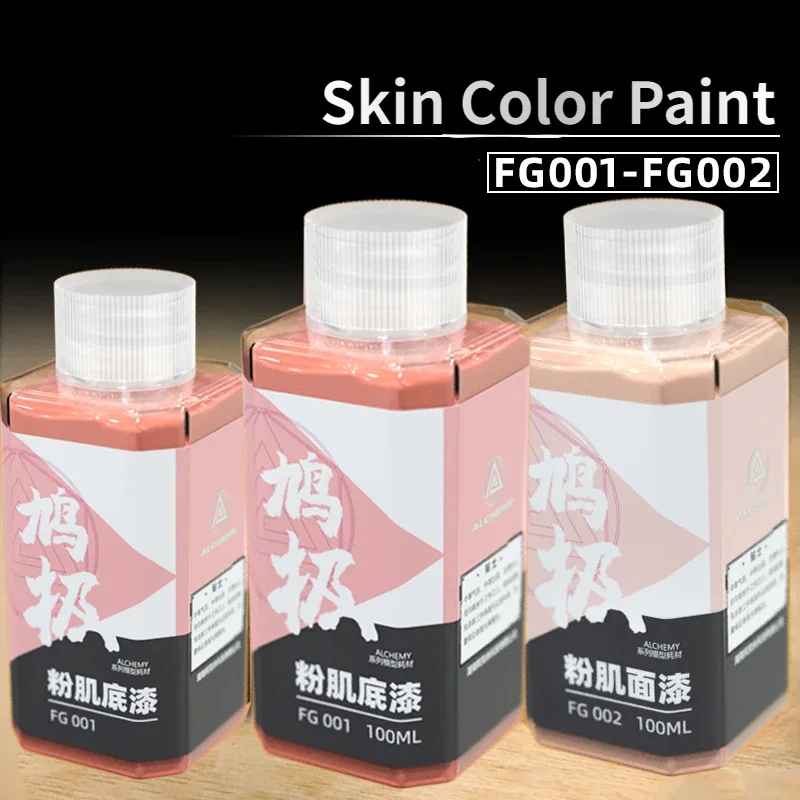 ALCHEMY Pre Mixed Paint FG001-002 Flesh Skin Color Pigment Plastic Model Spraying Lacquer for Model Hobby Tools DIY 50ml