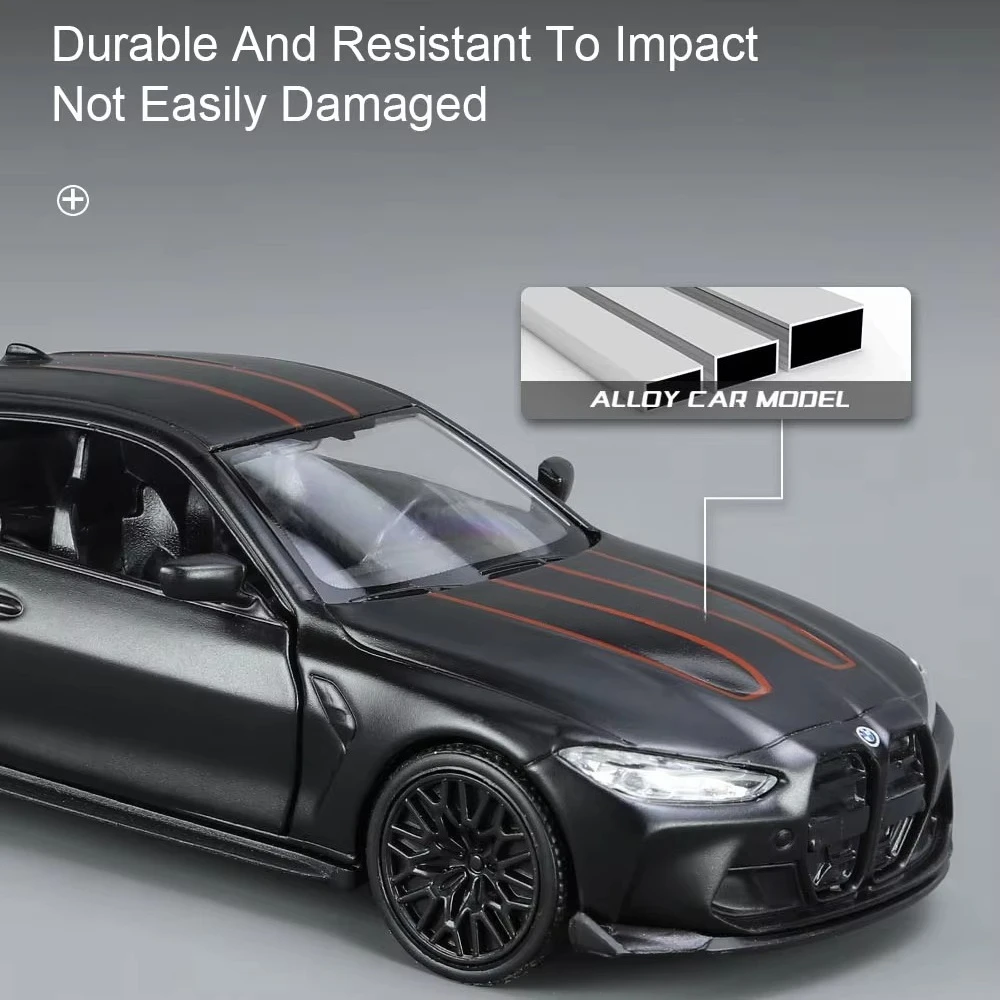 

1:36 BMW M4 CSL модель автомобиля из сплава суперкар игрушечная дверь автомобиля можно открыть в качестве детского подарка