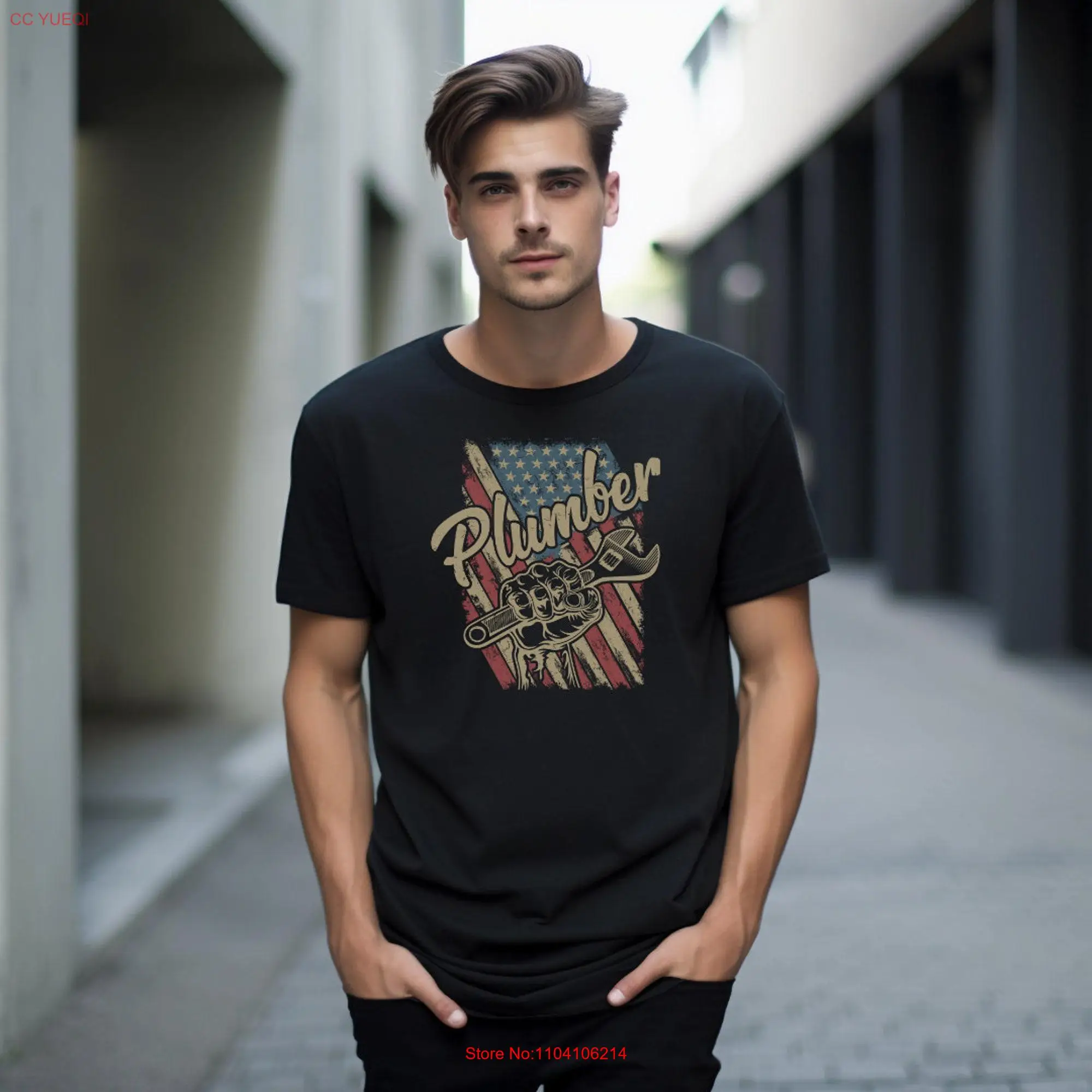 Vintage Inspired Plumbers T Shirt Celebrating the Dedicated People Behind Pipes long or short sleeves