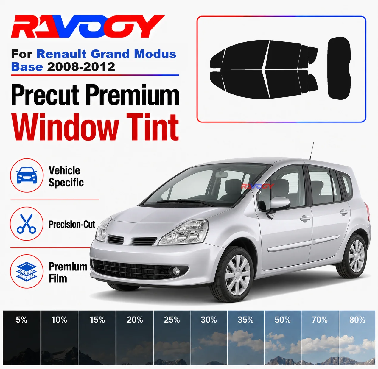premium-precut-window-tint-kit-front-rear-windows-rear-windshield-for-renault-grand-modus-base-2008-2012-nano-ceramic-film