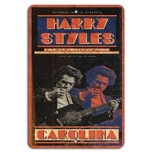 2018 Live in Concert Carolina Tour Metal Sign-aluminum