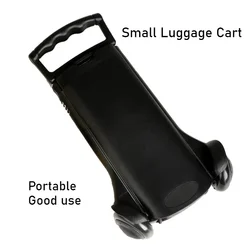 Portable Foldable Aluminum Alloy Small Luggage Cart Trailer Mini Shopping Trolley