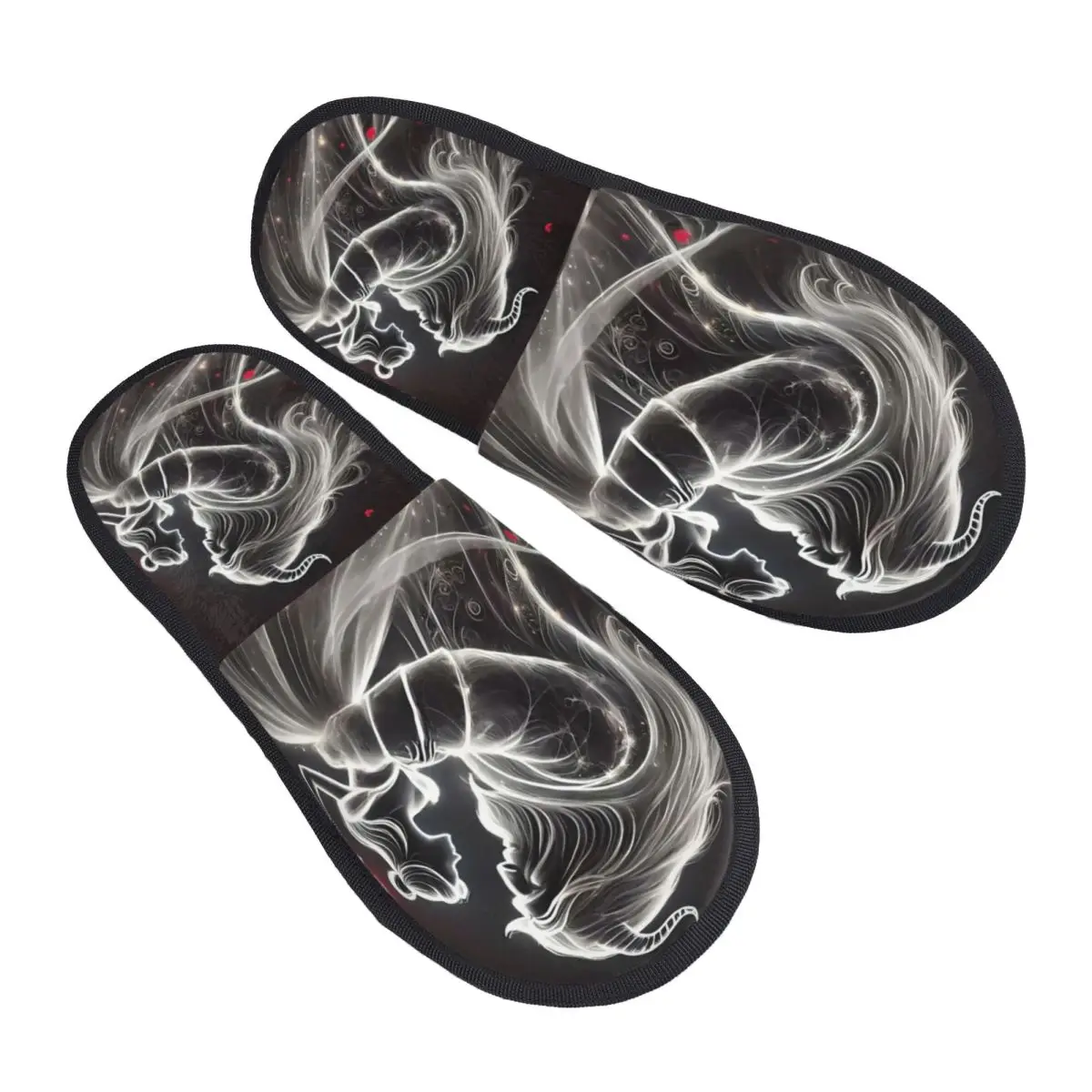 

Домашние тапочки с героями мультфильмов «Красавица и чудовище», уютные теплые пушистые тапочки из пены с эффектом памяти в стиле аниме, домашняя уличная обувь