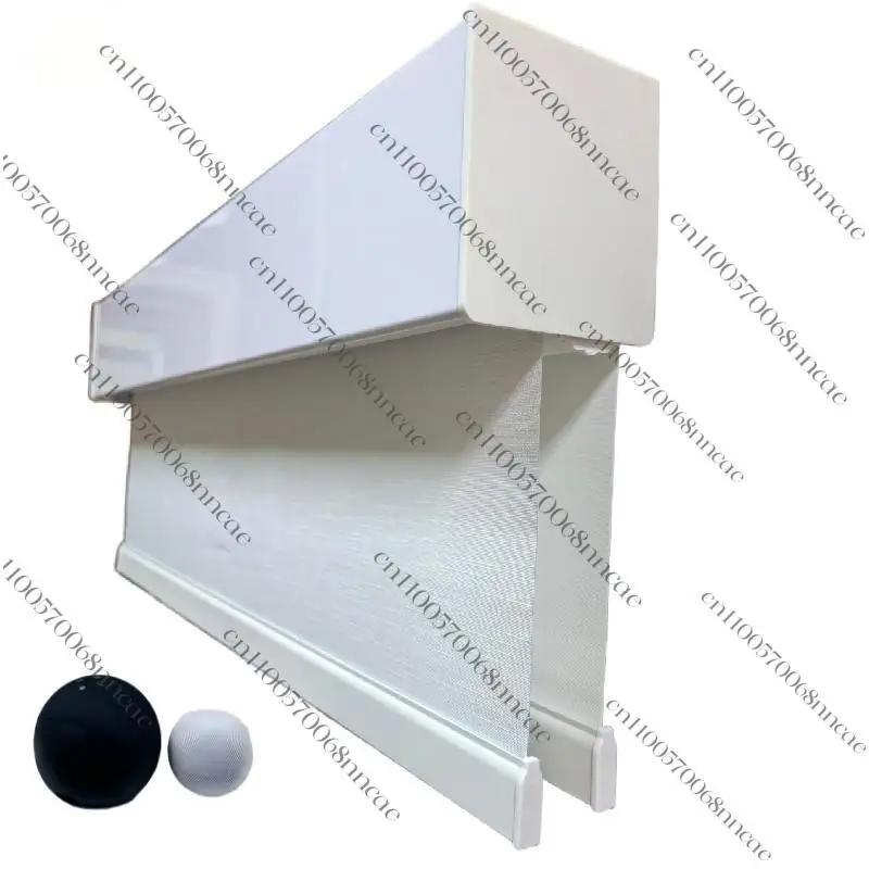 Smart window roller shutter electric day/night blackout sun protection double layer fabric waterproof solid color