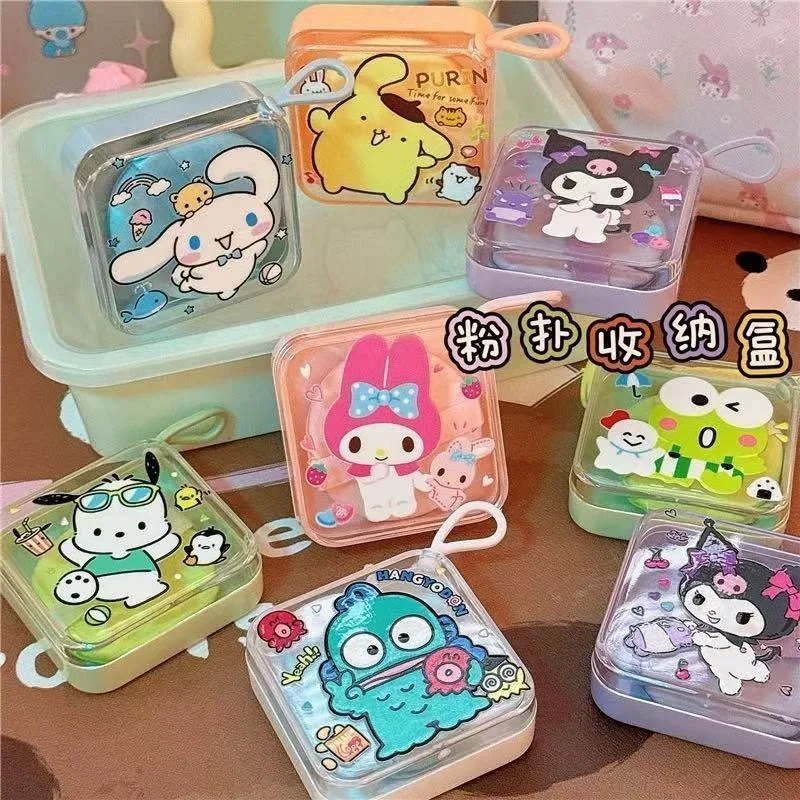 

Hangyodon Cinnamoroll Anime Kawaii Sanrio Ins Fashion Portable Makeup Storage Box Cute Kuromi Baby Case Gifts for Kids