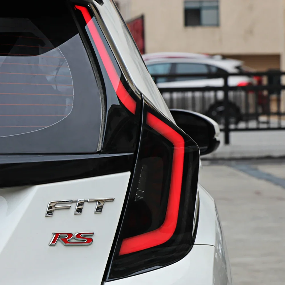 Auto Rear Back Lamps For Honda Fit GK5 2014-2020 LED Car Taillights Assembly Upgrade Dynamic Streamer Brake Lights Accessories