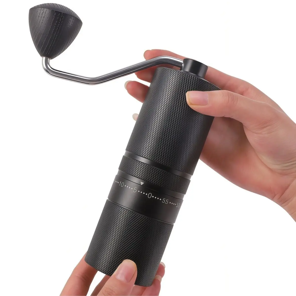 

Upgrade Manual Coffee Grinder CNC Professional Stainless Steel Diamond Adjustable Manual Burr Coffee Bean Grinding espresso