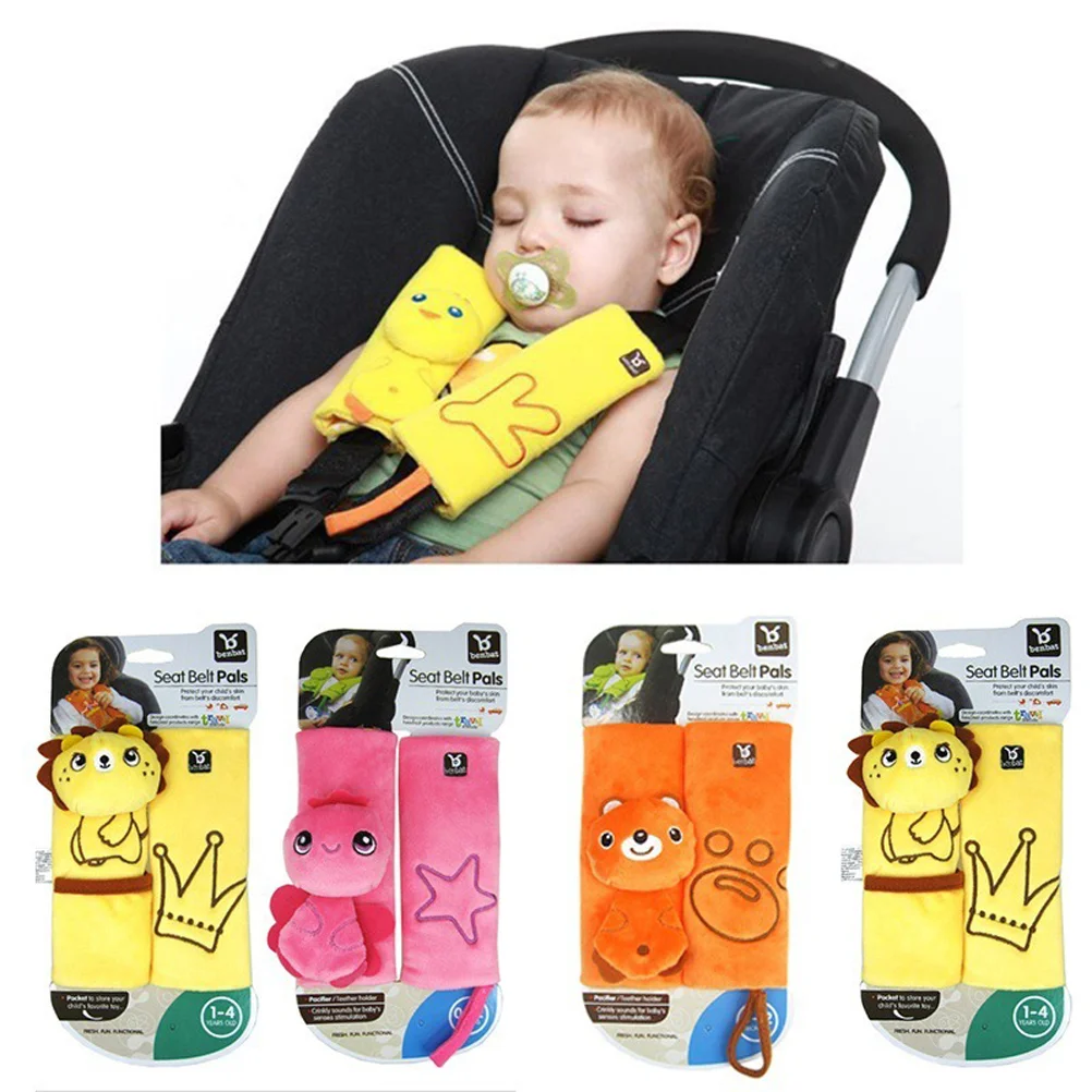 2 Pcs Baby Car Strap Cover Stroller Pad Wagons Pram Shoulder Cart Accessories Belt