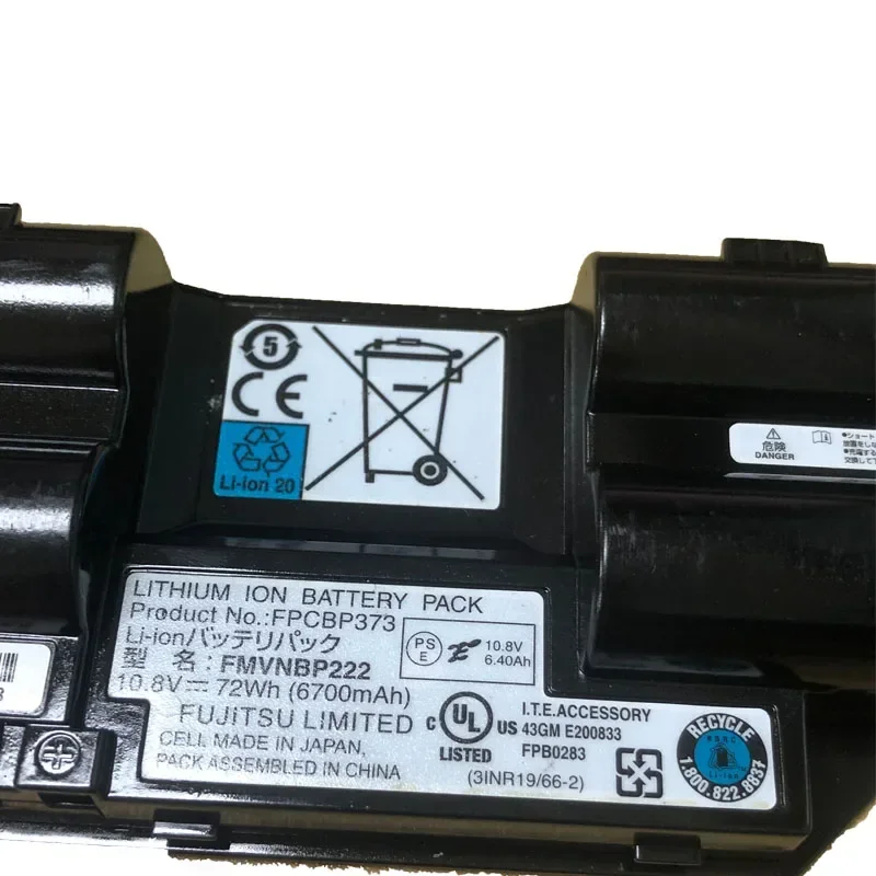 FPCBP373 FMVNBP222 72Wh 6700mAh 10.8V bateria do laptopa Fujitsu Lifebook T732 T734 T902