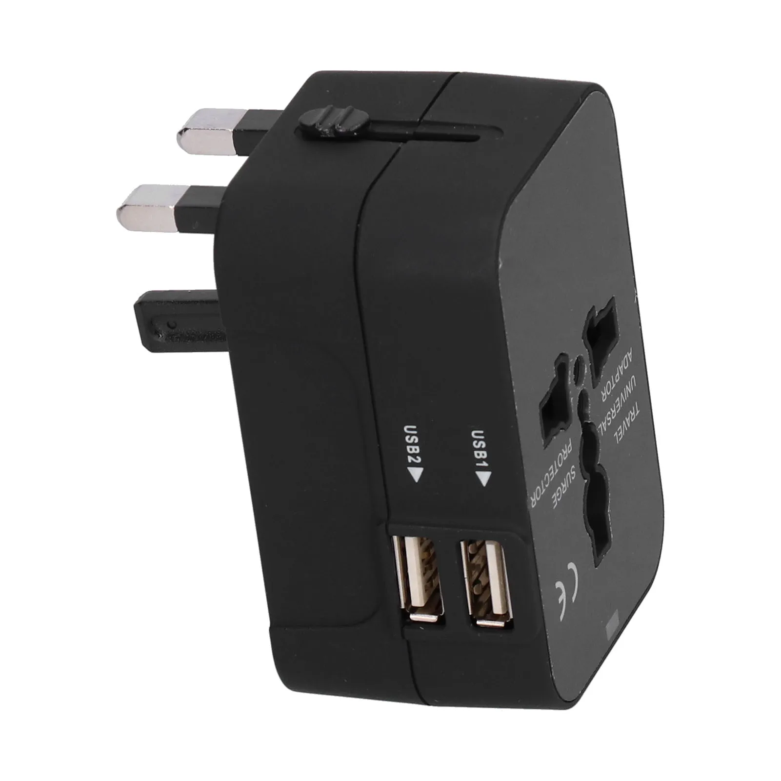 Adaptador de viagem material à prova de fogo corpo compacto usb adaptador de viagem carregamento inteligente para conversor de tomada de viagem para uso doméstico