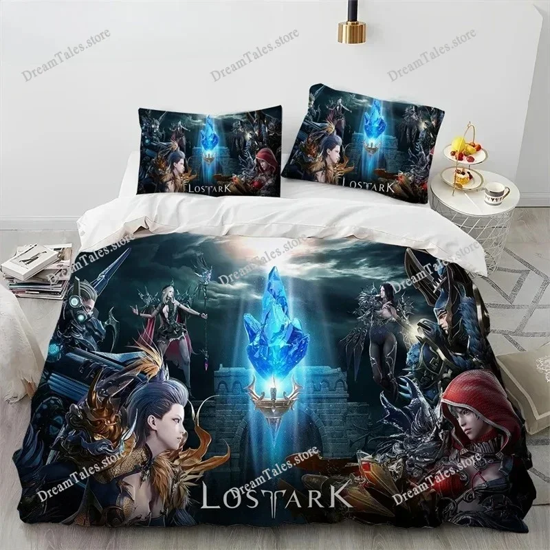 

New LOST ARK Game Printed Duvet Cover Pillowcase Bedding Set Adult Boy Girl Bedroom Decoration Children Gift Single Double Large