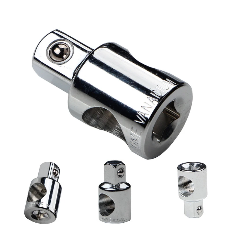 1PC 3/8 inchTo 1/2inch Machine Maintenance Car Repair Socket Tools  Bicycles   Three-way Joint Socket Manual Tool Sleeve