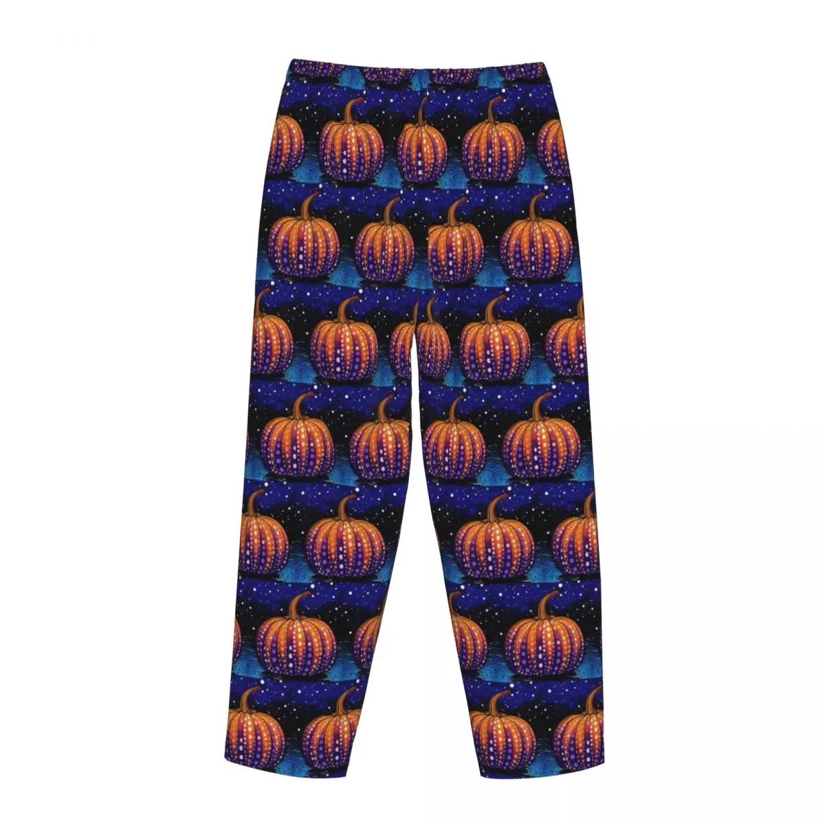 Custom Yayoi Kusama Polka Pumpkin Women Pajama Pants Lounge Sleep Sleepwear Bottoms with Pockets