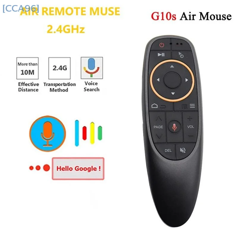 

GAMINJA G10S Air Mouse Voice Remote Control 2.4G Wireless Gyroscope IR Learning For H96 MAX X88 PRO X96 MAX Android TV Box HK1