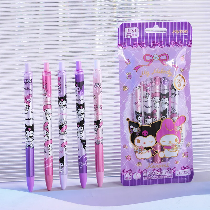 

30pcs/ лот Sanrio Kawaii Kuromi мелодия пресса гель Пен мило 0,5 мм черные чернила подписи ручки рекламные школьные принадлежности офиса