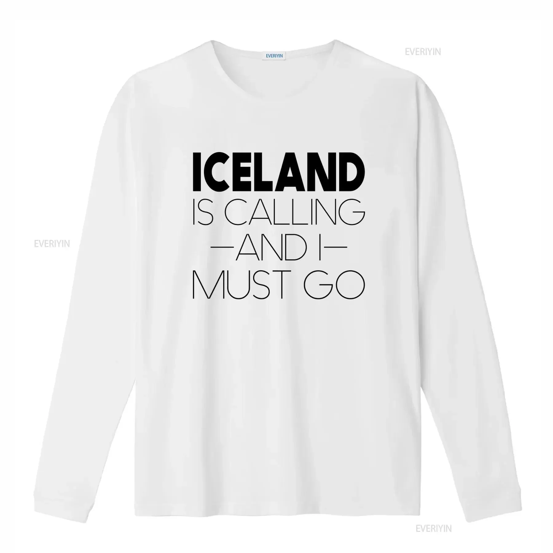 Iceland Is Calling And I Must Go T Shirt Visit Reykjavik Souvenir For Men Or Women Trendy  vintage Washed homme Soft graphic