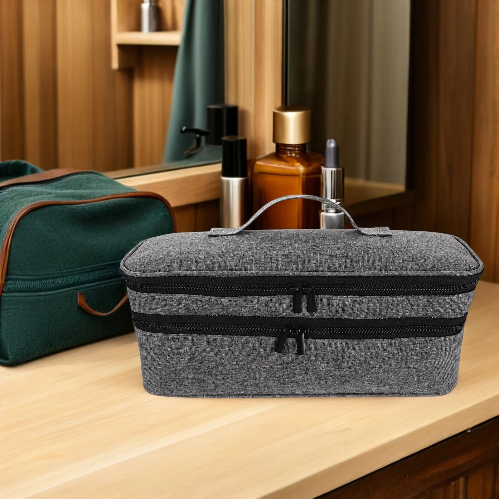 

Double-Layer Portable Hair Dryer Travel Bag Organizer for Styler Accessories Volumizer Storage Case Hair Dryer Travel Bag
