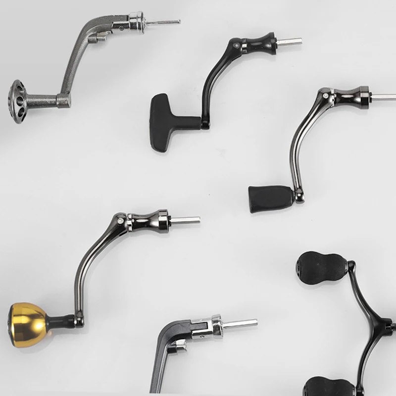 Ручка катушки из нержавеющей стали, коромысло, ручка для рыболовных снастей, складная ручка, сменная ручка для спиннинга, рыболовные катушки, шариковая ручка