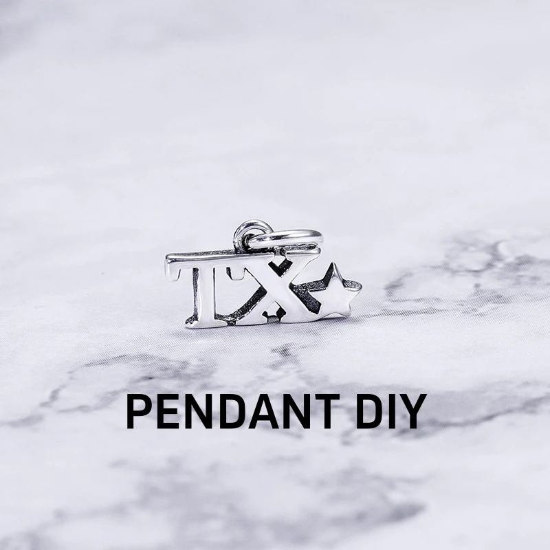 

Подвеска из стерлингового серебра S925 "TX", романтический и милый подарок для девочек, подарок на День святого Валентина, подарок на День матери.