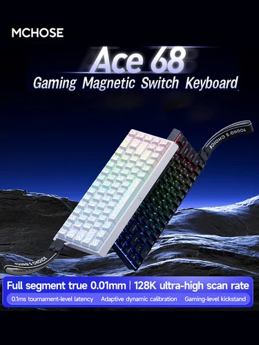 Imagen 2 del producto MCHOSE ACE68 Pro ACE60 Pro Teclado mecánico con cable interruptor magnético 8k tasa de orolling Esports teclado para juegos personalizado regalos