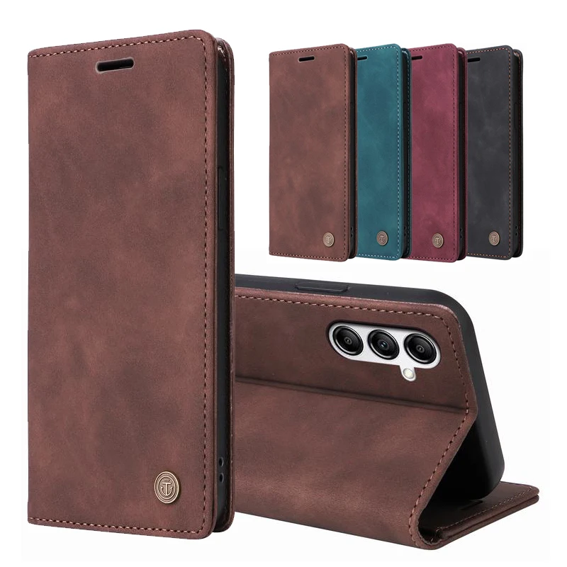 Leather Case For Samsung A56 A55 A52 A54 A53 A16 A36 A26 A15 A05 A35 A34 A33 A32 A73 A72 A51 A71 A14 A13 A12 A31 A25 A50 Cover - náhled 2