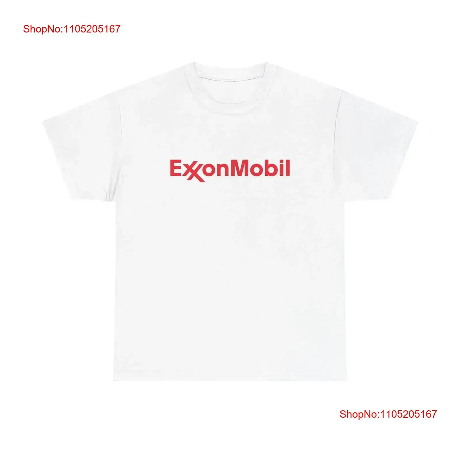 Exxon Mobil Gas camiseta Vintage de algodón pesado vintage lavado homme suave estirado cómodo Top para uso diario transpirable