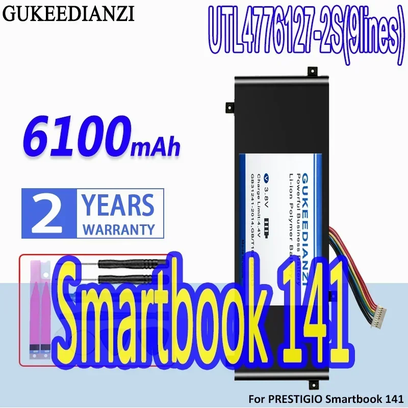 

УТЛ 4776127 -2S (9 линий) 6100 мАч для ноутбука PRESTIGIO Smartbook 141 C2, 9 линий, прочный и эффективный аккумулятор для ноутбука